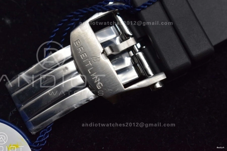 B01 A7750 Blk Best Chrono 43mm BLS SS 1:1 Navitimer Version L-Blue LE 1126